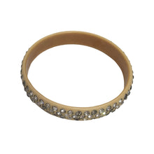 Load image into Gallery viewer, Rare Vintage Three Row Clear Crystal Celluloid Bangle c.1930s