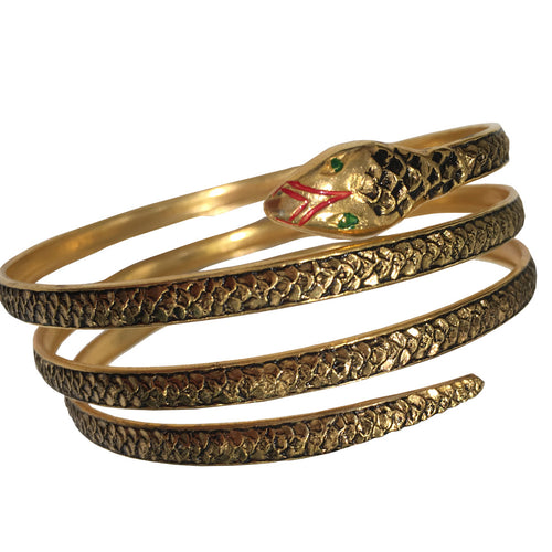 Vintage Coiled Snake Arm Band c.1970s