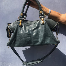 Load image into Gallery viewer, Balenciaga City Leather Tote Gun Metal and Gold Details - Harlequin Market