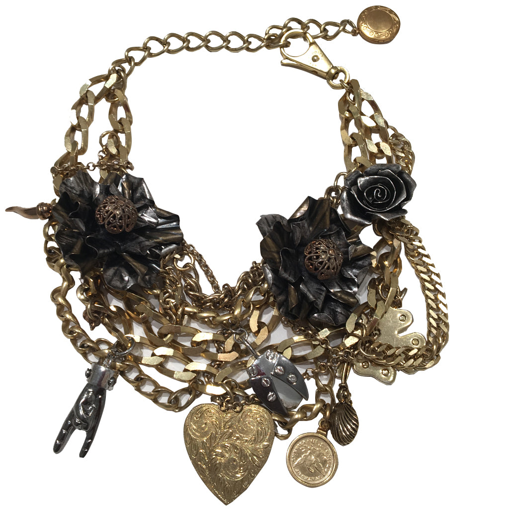Signed 'Dolce & Gabbana' Vintage Multi Chain & Charm Necklace