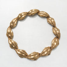 Load image into Gallery viewer, Intricate Signed &quot;YSL&quot; Vintage Nuts Gold Tone Necklace c.1980s