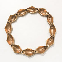 Load image into Gallery viewer, Intricate Signed &quot;YSL&quot; Vintage Nuts Gold Tone Necklace c.1980s