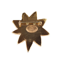 Load image into Gallery viewer, Vintage Christian Lacroix Star Firework Gold Tone &amp; Clear Crystal Brooch c.1990s
