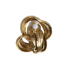 Load image into Gallery viewer, Givenchy Signed Vintage Infinity Swirl Gold Tone Earrings (Clip-on)