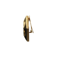 Load image into Gallery viewer, Vintage Fendi Square Gold Tone &amp; Brown Enamel Earrings (Clip-On) c.1980s