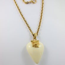 Load image into Gallery viewer, Vintage Karl Lagerfeld Statement Gold Plated Heart Pendant Necklace