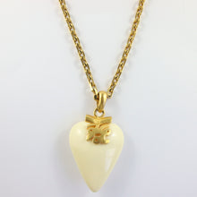 Load image into Gallery viewer, Vintage Karl Lagerfeld Statement Gold Plated Heart Pendant Necklace