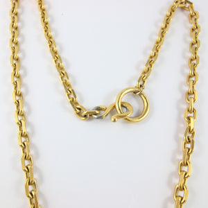 Vintage Karl Lagerfeld Statement Gold Plated Heart Pendant Necklace