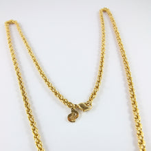 Load image into Gallery viewer, Vintage Signed Christian Dior Gold Plated &amp; Crystal Pendant Necklace