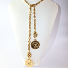 Load image into Gallery viewer, Signed Vintage Chanel Gold Plated Laurette Necklace