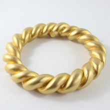 Load image into Gallery viewer, Vintage Chanel c.1970s Gold Plated Twist Bangle