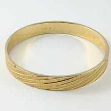 Load image into Gallery viewer, Vintage Signed Monet Gold Striped Bangle