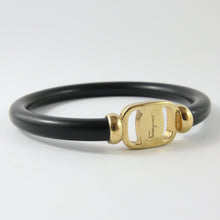 Load image into Gallery viewer, Vintage Signed Ferragamo Black Bangle