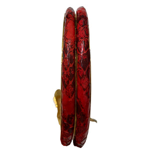 Vintage Red Textured Snake Armband c.1970s