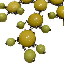 Load image into Gallery viewer, Vintage Unsigned Bright Yellow Ball Ball Necklace