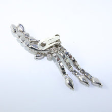 Load image into Gallery viewer, Vintage Clear Crystal Rhinestone Deco Cimber Style Earrings c. 1950 (Clip-on)