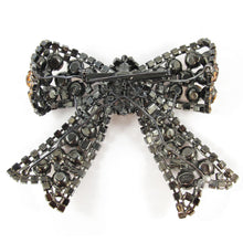 Load image into Gallery viewer, Signed Larry Vrba Crystal Bow Brooch