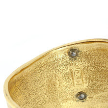 Load image into Gallery viewer, Yves Saint Laurent Vintage YSL Gilded Gold Mixed Metal Cuff Bracelet c. 1970